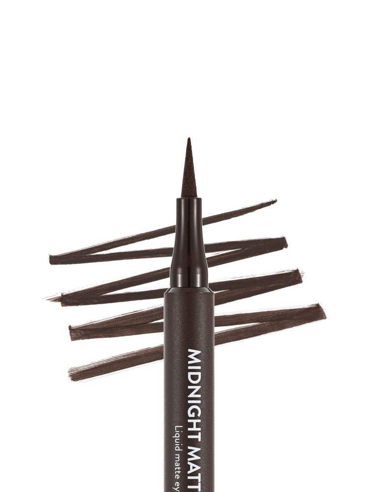خط چشم مات فلورمار مدل Midnight Matte شماره 002 رنگ قهوه‌ای