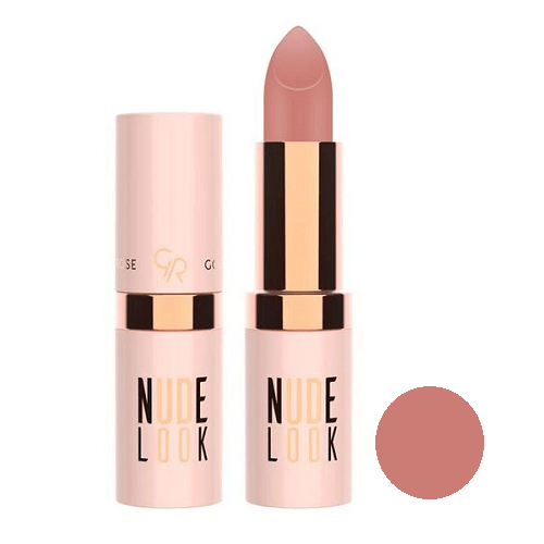 رژ لب جامد و مات گلدن رز سری Nude Look شماره 1 رنگ Coral Nude