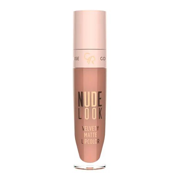 رژ لب مایع و مات گلدن رز سری Nude Look شماره 1 رنگ Just Nude
