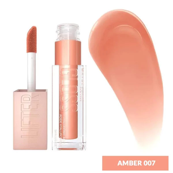 برق‌لب 007 Amber میبلین لیفتر گلاس آبرسان و حجم‌دهنده حجم 5.4 میلی‌لیتر 