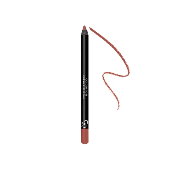 مداد لب بادوام مات گلدن رز مدل DREAM LIPS شماره 531 رنگ کالباسی روشن