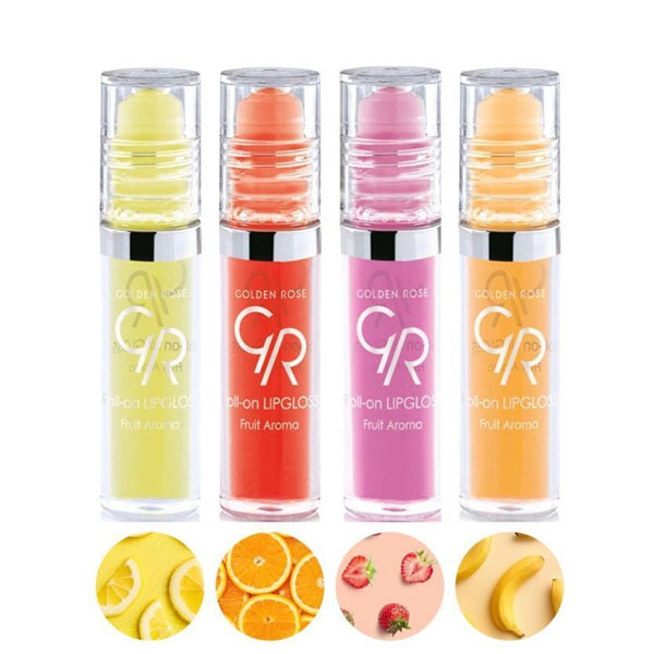 برق لب رولی گلدن رز مدل Fruit Aroma شماره 05 طعم Orange