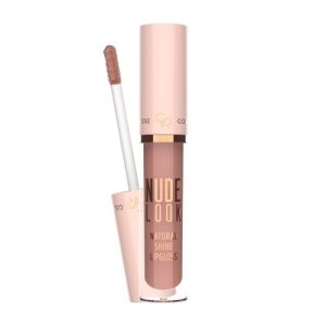 رژ لب مایع براق گلدن رز سری Nude Look شماره 01 رنگ Nude Delight