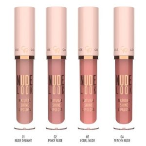 رژ لب مایع براق گلدن رز سری Nude Look شماره 01 رنگ Nude Delight