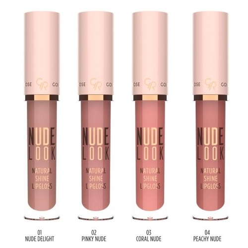 رژ لب مایع براق گلدن رز سری Nude Look شماره 01 رنگ Nude Delight