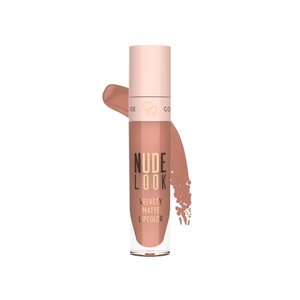 رژ لب مایع و مات گلدن رز سری Nude Look شماره 1 رنگ Just Nude