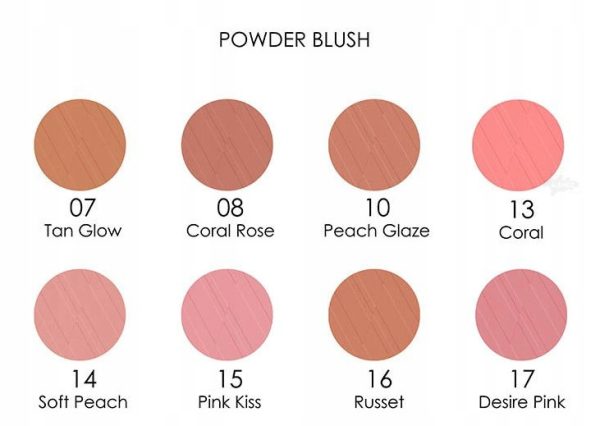رژ گونه پودری گلدن رز مدل Powder Blush Soft And Silki رنگ Peach Glaze شماره 10