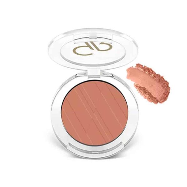 رژ گونه پودری گلدن رز مدل Powder Blush Soft And Silki رنگ Peach Glaze شماره 10