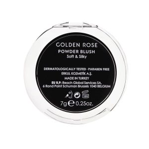 رژ گونه پودری گلدن رز مدل Powder Blush Soft And Silki رنگ Peach Glaze شماره 10