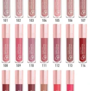 رژ لب مایع گلدن رز مدل Soft & Matte Creamy شماره 108