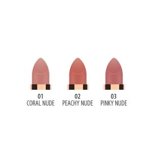 رژ لب جامد و مات گلدن رز Golden Rose سری Nude Look شماره 2 رنگ Peachy Nude