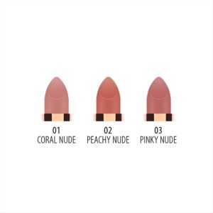 رژ لب جامد و مات گلدن رز سری Nude Look شماره 1 رنگ Coral Nude
