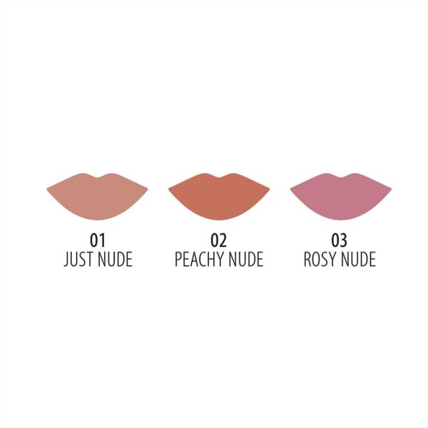 رژ لب مایع و مات گلدن رز سری Nude Look شماره 2 رنگ Peachy Nude