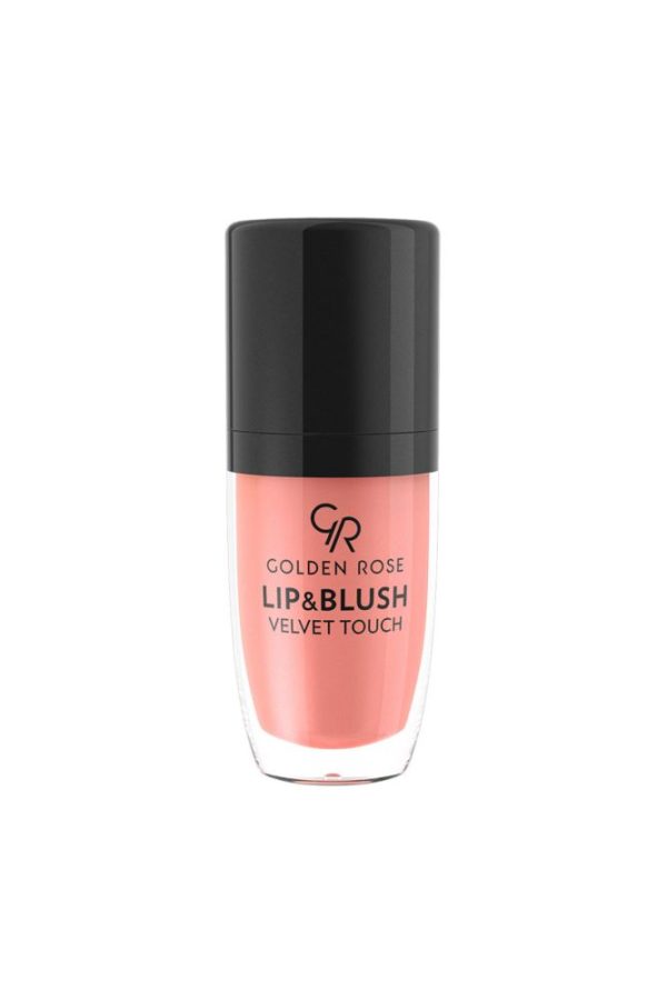 رژ لب و گونه گلدن رز مدل Velvet Touch شماره 02 مرجانی