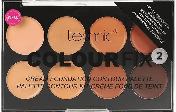 پالت کانتور پودری2 تکنیک مدل Colour Fix Pressed Powder حجم 28گرم