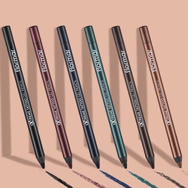 مداد چشم ژله ای ضد آب فلورمار Flormar مدل Extreme tattoo Gel Pencil شماره 03 رنگ Deep Green
