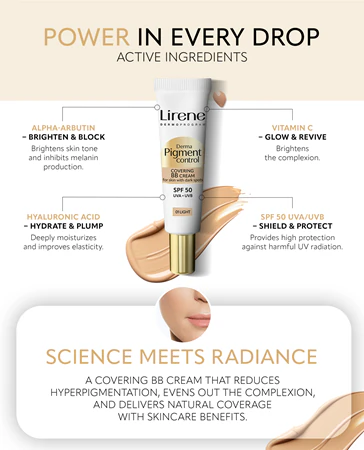بی‌بی‌کرم 01 Light لیرن مدل Derma Pigment Control حجم 30 میلی‌لیتر 