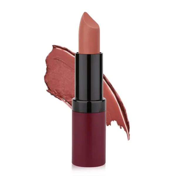 رژ لب جامد گلدن رز مدل Velvet Matte شماره ۲۷ رنگ Vintage Pink