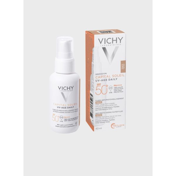 ضد آفتاب رنگی ویشی کاپیتول سوله یو وی ایج Daily SPF50+ حجم ۴۰ میل