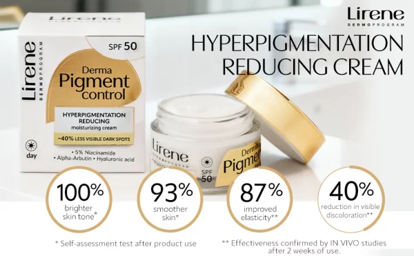 کرم روز ضد لک لیرن مدل Derma Pigment Control SPF50 حجم 50 میلی‌لیتر 