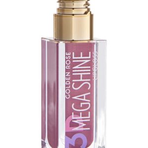 برق لب  گلدن رز مدل 3D MEGA SHINE سری SHIMMER شماره 118 رنگ صورتی بنفش