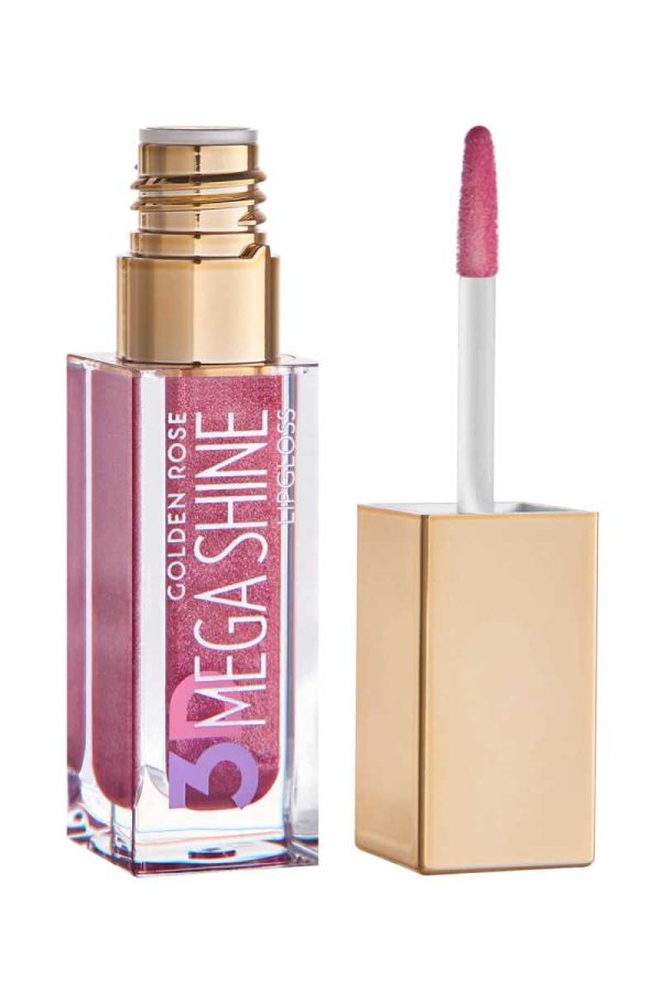 برق لب گلدن رز مدل 3D Mega Shine شماره 120 رنگ Sparkle