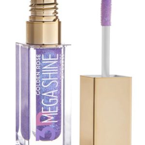 برق لب گلدن رز مدل 3D Mega Shine شماره 122 رنگ یاسی شاین