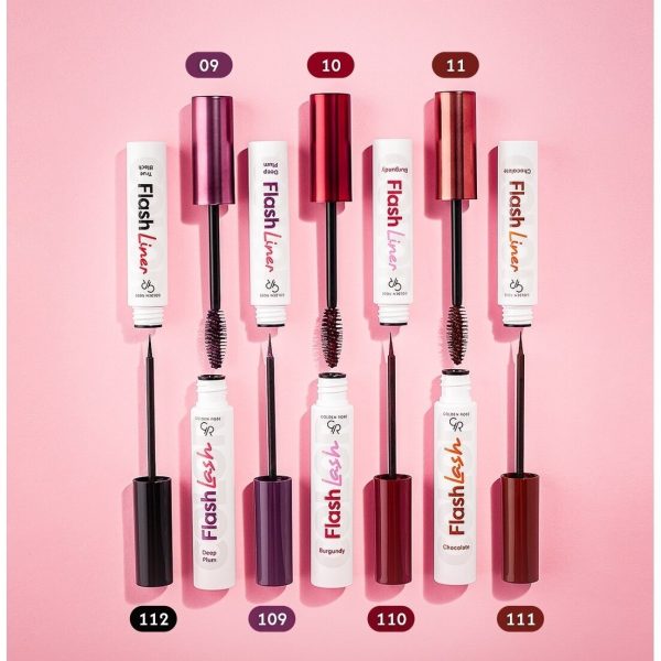 ریمل رنگی گلدن رز مدل FLASH LASH رنگ CHOCOLATE