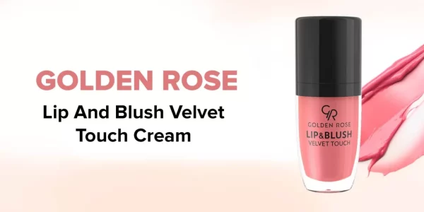 رژ لب و گونه گلدن رز مدل Velvet Touch شماره 03