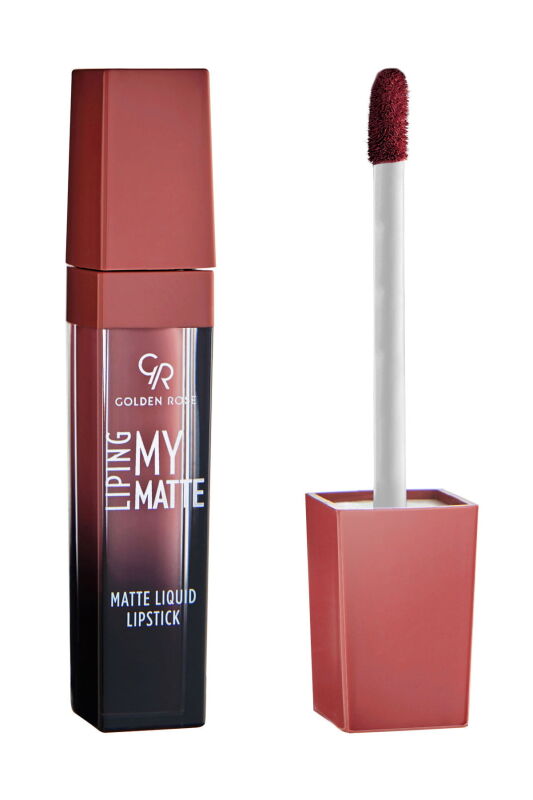رژ لب مایع مات ضدآب گلدن رز مدل My Matte شماره 13