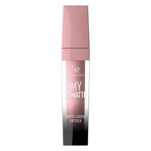 رژ لب مایع مات گلدن رز مدل LIPING MY MATTE شماره 01