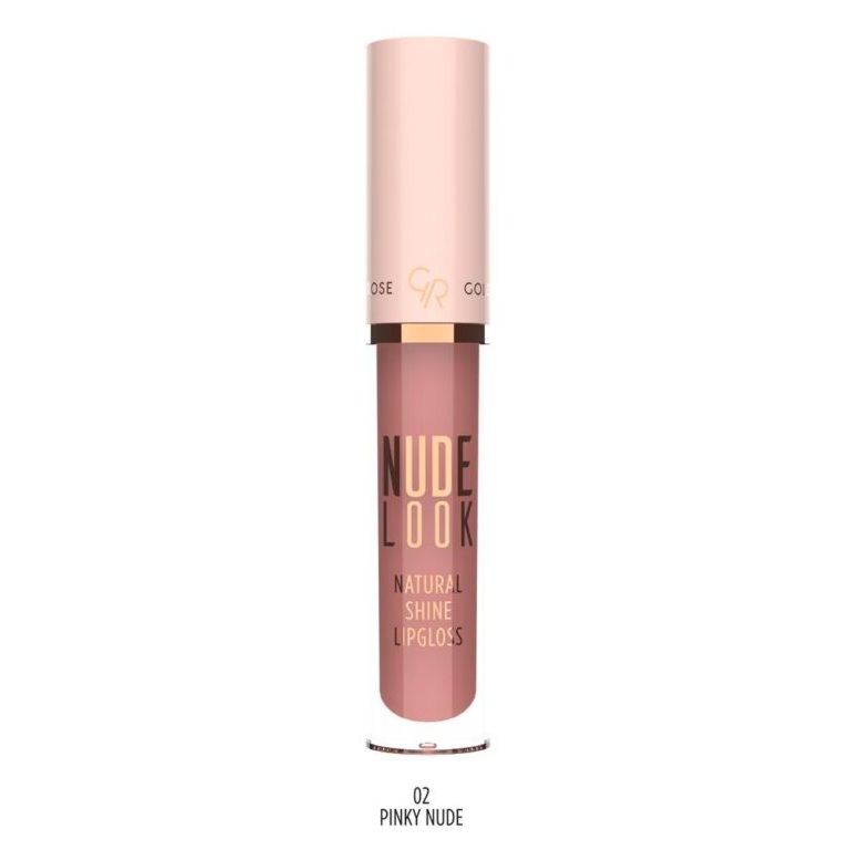 رژ لب مایع براق گلدن رز سری Nude Look شماره 02 رنگ Pinky Nude