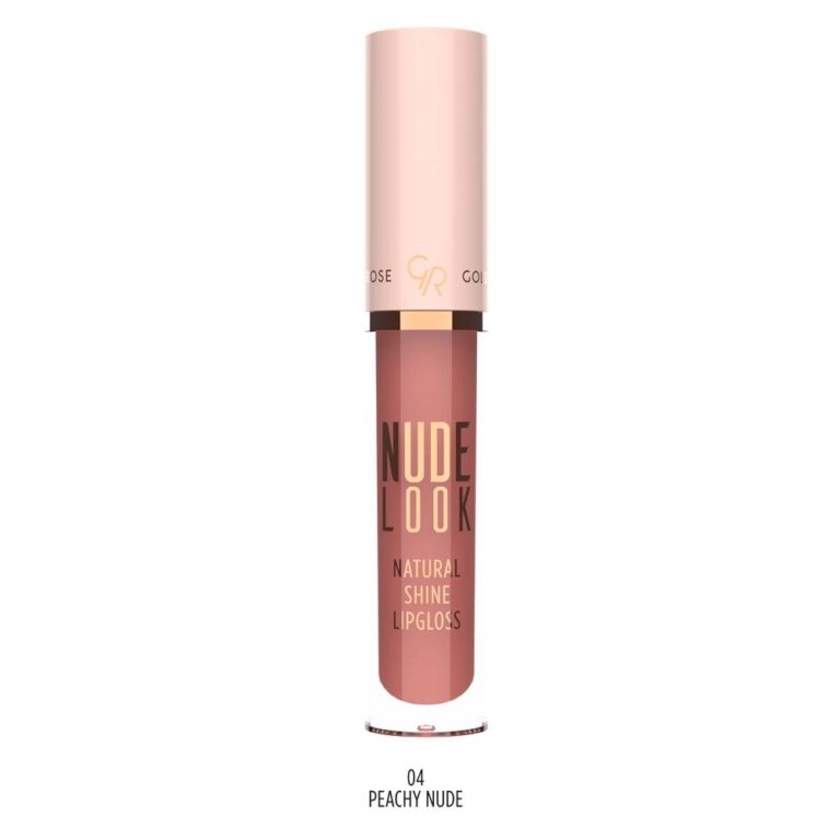 رژ لب مایع براق گلدن رز Golden Rose سری Nude Look شماره 04 رنگ Peachy Nude