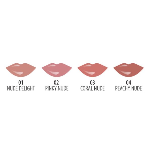 رژ لب مایع براق گلدن رز سری Nude Look شماره 02 رنگ Pinky Nude