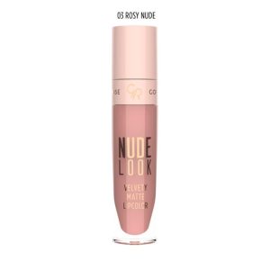 رژ لب مایع و مات گلدن رز سری Nude Look شماره 2 رنگ Peachy Nude