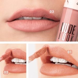 رژ لب مایع و مات گلدن رز سری Nude Look شماره 2 رنگ Peachy Nude