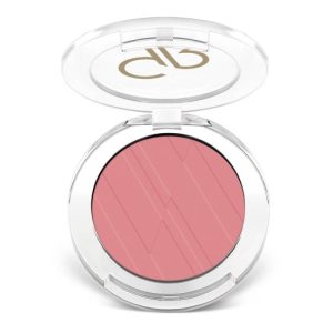 رژ گونه پودری گلدن رز مدل Powder Blush Soft And Silki رنگ Desire Pink شماره 17