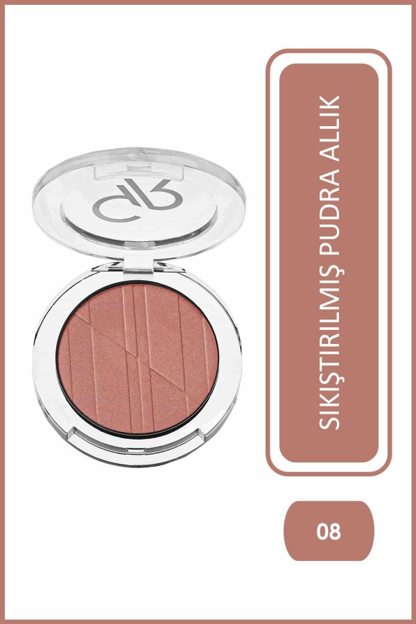 رژ گونه پودری گلدن رز مدل Powder Blush Soft And Silki رنگ Peach Glaze شماره 10