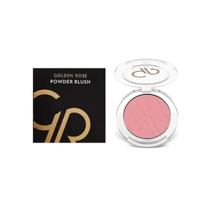 رژ گونه پودری گلدن رز مدل Powder Blush Soft And Silki رنگ Pink Kiss شماره 15