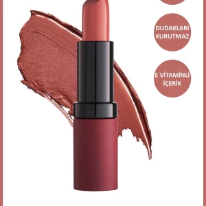 رژ لب جامد گلدن رز مدل Velvet Matte شماره ۲۷ رنگ Vintage Pink