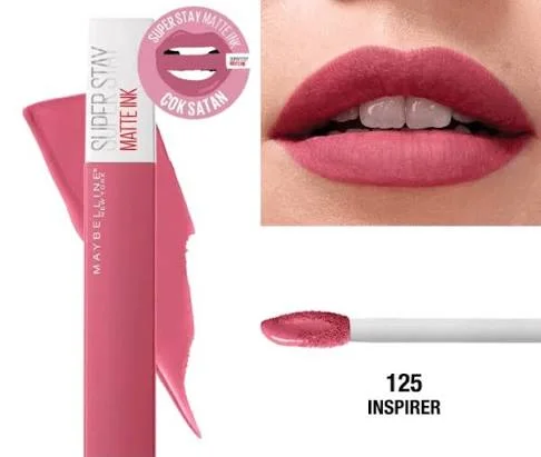 رژلب‌مایع 125 Inspirer میبلین سوپر استی مات اینک حجم 5 میلی‌لیتر 