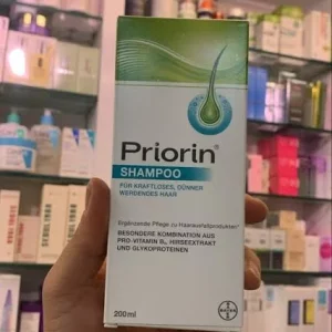 شامپو ضد‌ریزش موچرب پریورین priorin بایر آلمان اصل حجم 200 میل 