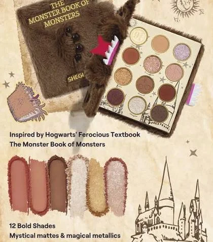 پالت سایه Monsters شیگلم 12 رنگ مدل Monster Book Of Monsters  
