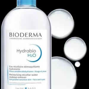 میسلار‌واتر هیدرابیو H2O بایودرما آبرسان حجم 500 میلی‌لیتر