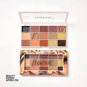 پالت سایه Enamoured تکنیک مدل Pressed Pigment رنگ حجم 30 گرم 