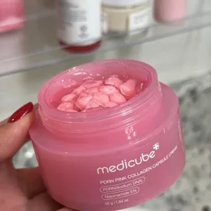 کرم کپسولی PDRN مدی‌کیوب روشن کننده، کلاژن ساز و ضدلک حجم 55 گرم 
