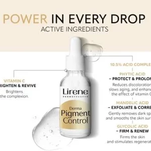 سرم اسید و ویتامین لیرن مدل Derma Pigment Control حجم 30 میلی‌لیتر 