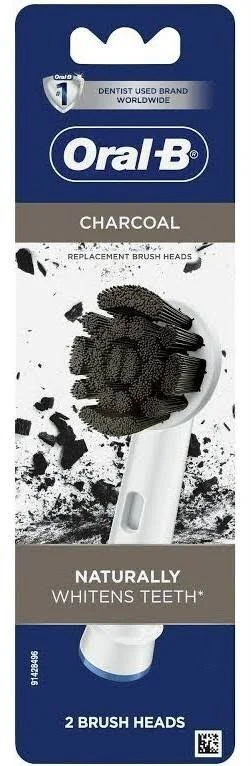 سری یدک مسواک برقی اورال‌بی مدل Charcoal EB20CH بسته 2 عددی