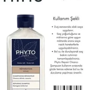 شامپو ریپیر فیتو Phyto مدل REPAIR ترمیم کننده موهای آسیب دیده حجم 250 میل