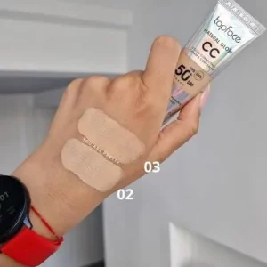 سی‌سی‌کرم و کانسیلر 02‌ تاپ‌فیس رنگ Warm Beige حجم 40 میلی لیتر